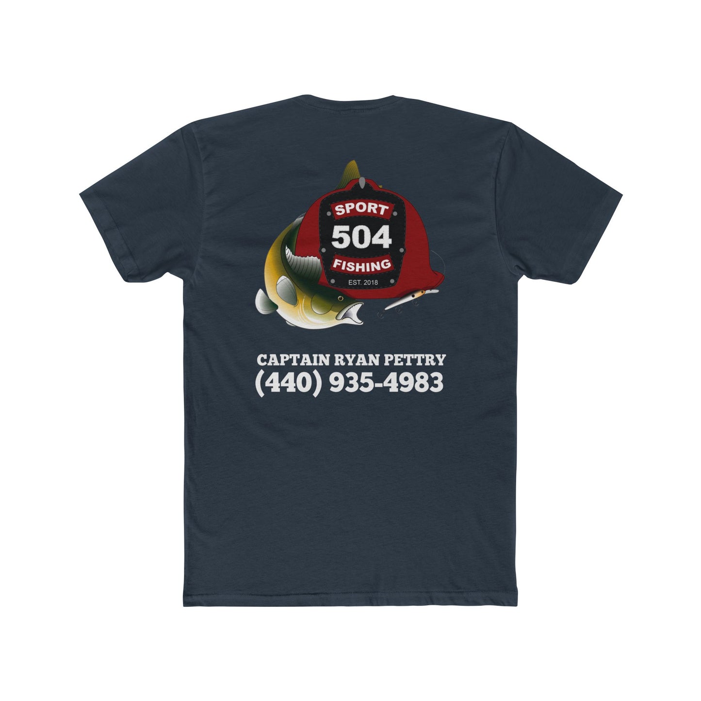 504 Sportfishing Red Camo Crew Tee