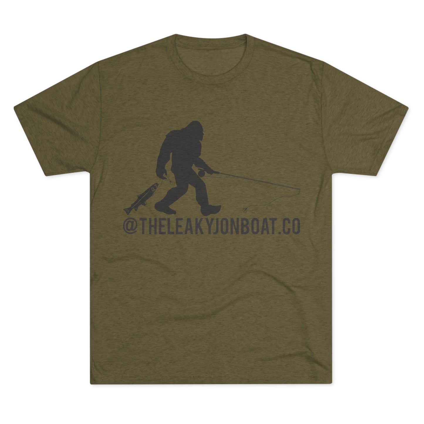 Bigfoot Fishing Tri-Blend Crew Tee