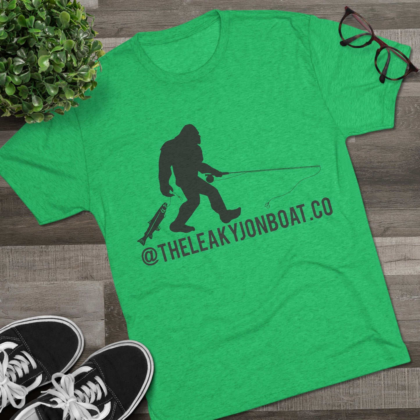 Bigfoot Fishing Tri-Blend Crew Tee