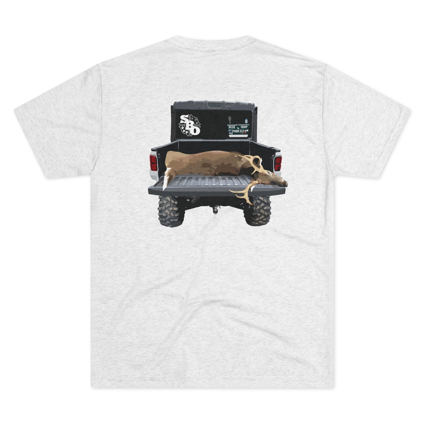 Side By Side Buck Tri-Blend Crew Tee