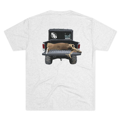 Side By Side Buck Tri-Blend Crew Tee