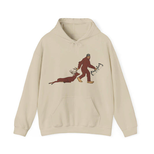 Bigfoot Sasquatch Hooded Sweatshirt Deer Big Buck 