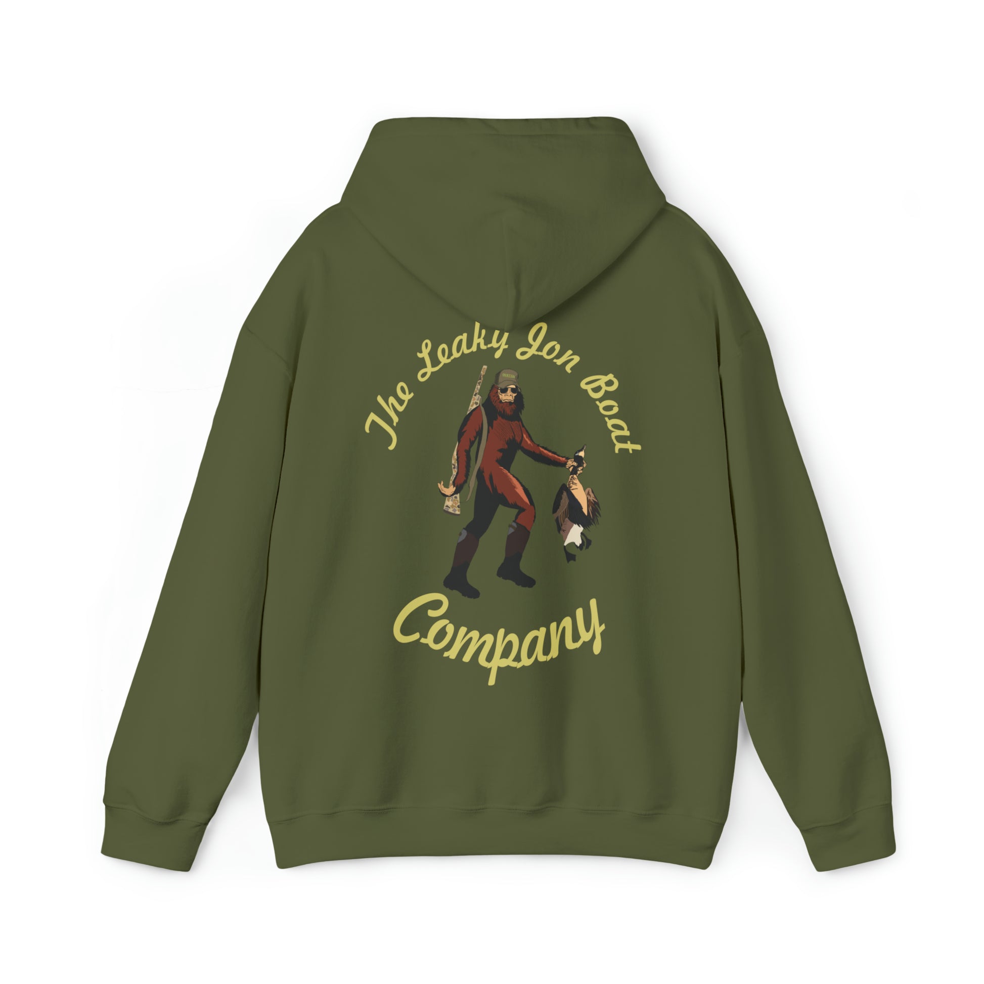 Sasquatch Geese Canadian Bigfoot Goose Hunting Hoodie 