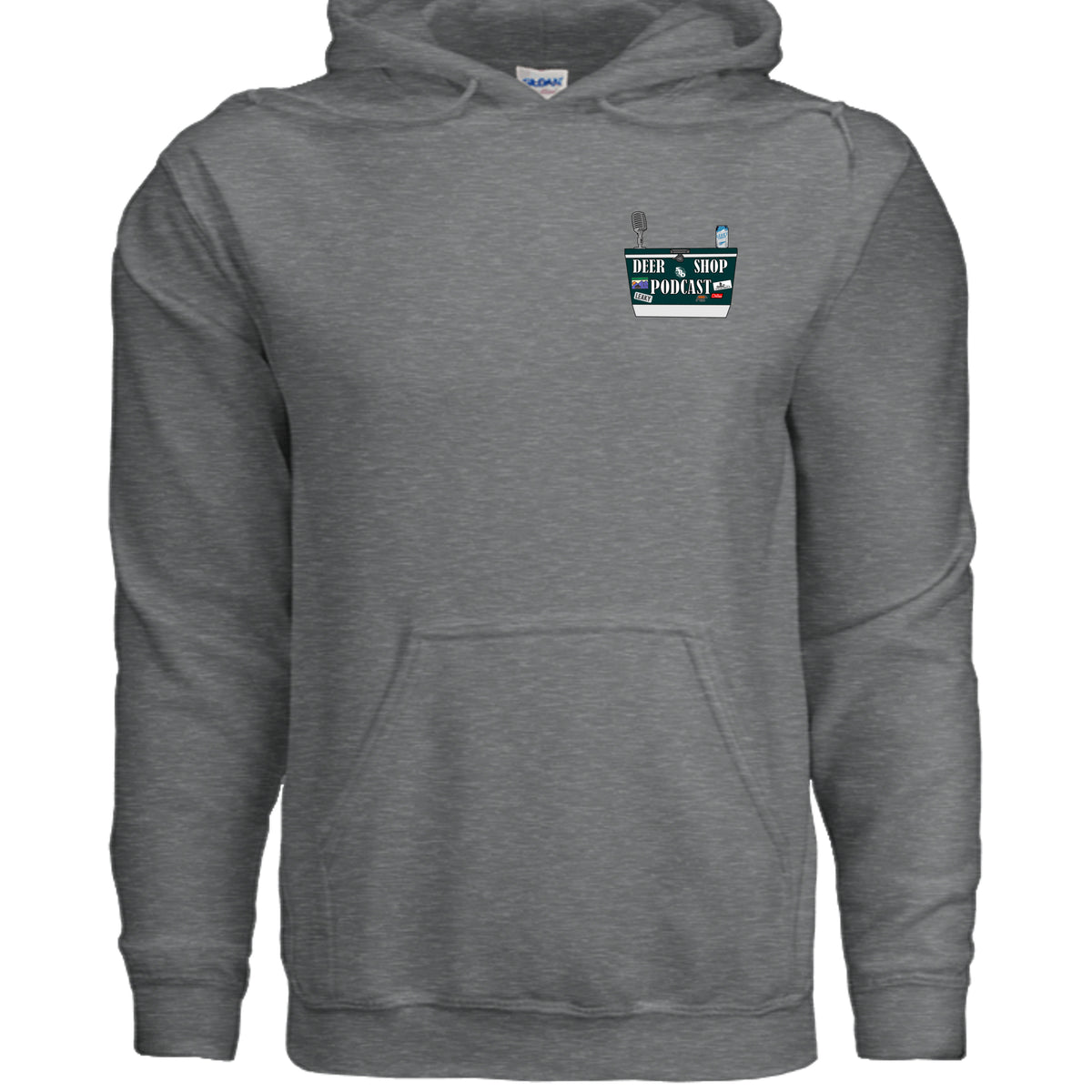 Fan Charcoal Heather - G185 - FRONT
