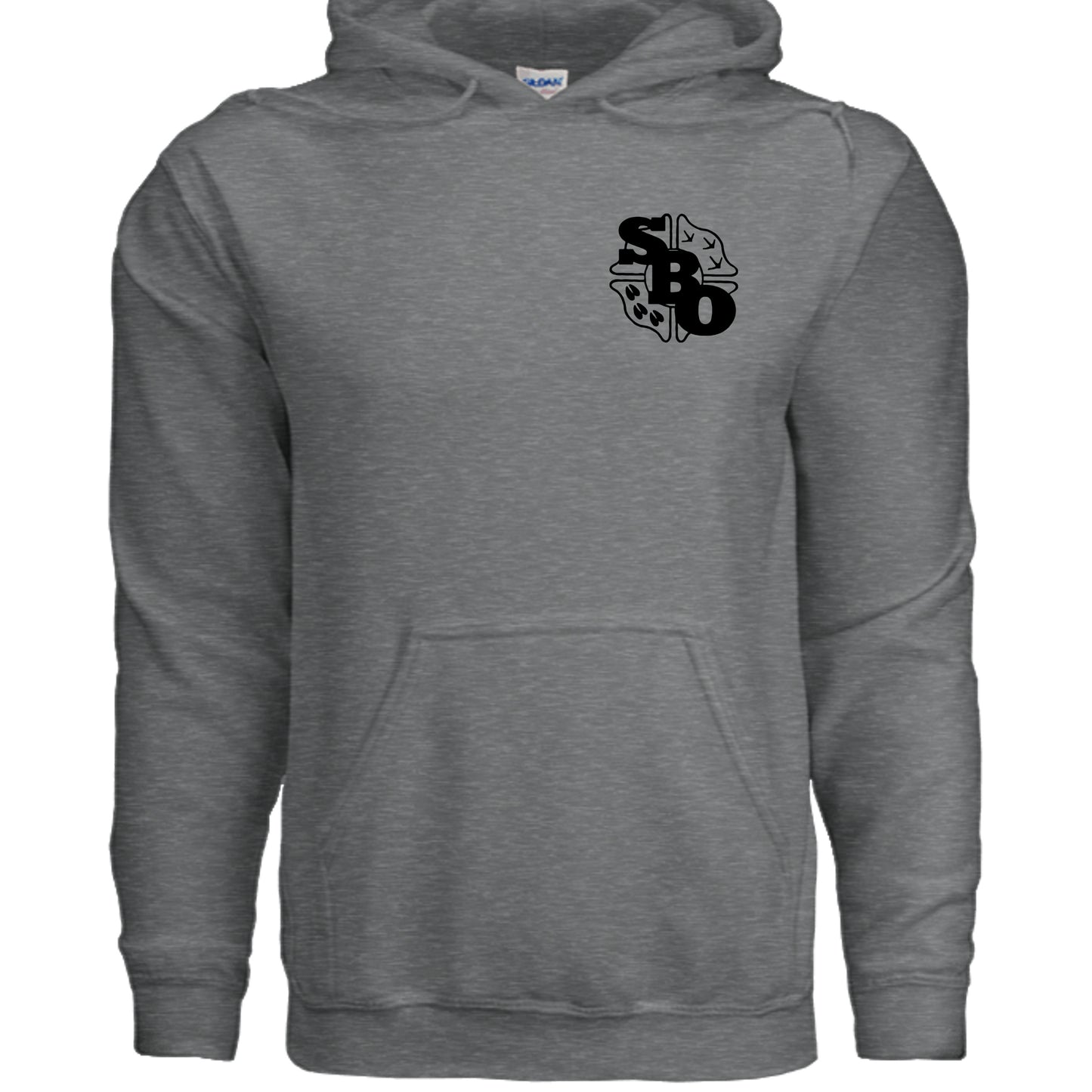 Fan Charcoal Heather - G185 - FRONT